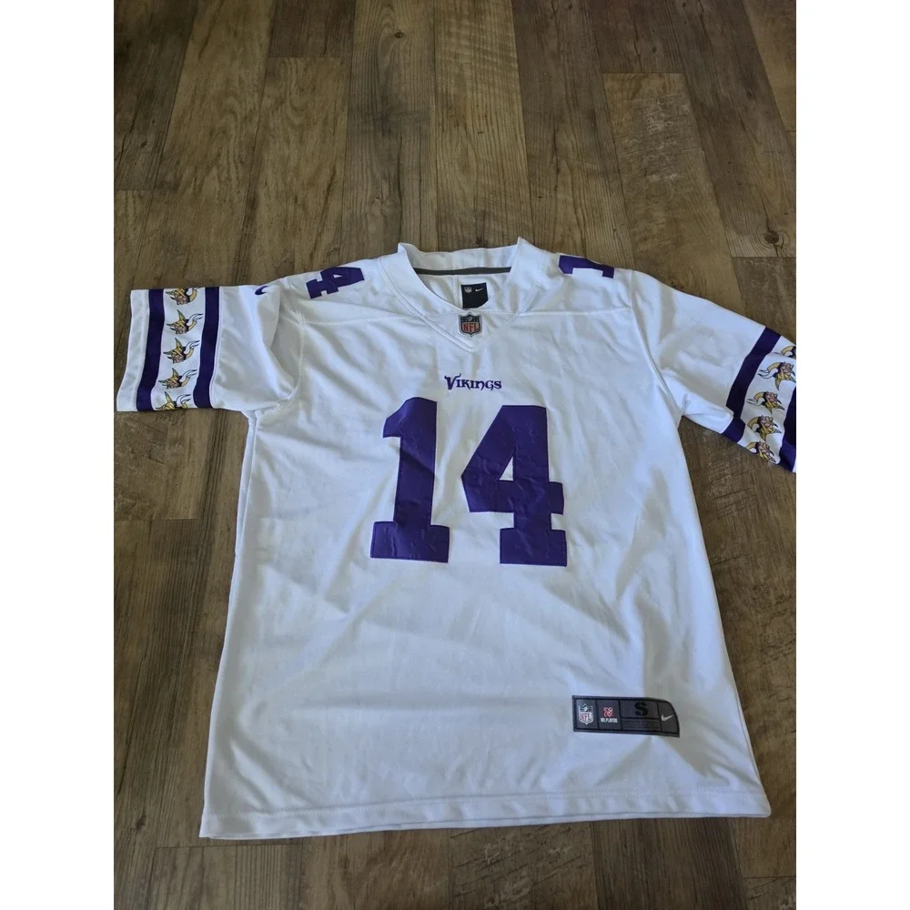 Nike Minnesota Vikings Stefon Diggs #14 Men's On-Field NFL Jersey 48 White Sz S